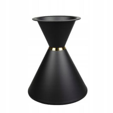 Okrugla baza, noga stola, okvir, postolje stola, crni pješčani sat, 49 cm