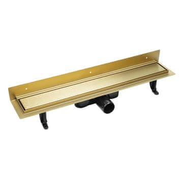 Laveo Linearni odvod 80 cm Zidni Zlatni COB_G81D