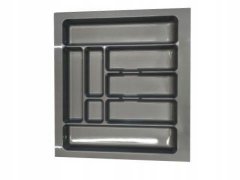 Poli Organizator za kuhinjsku ladicu 60 cm sivi 49 x 53,5 cm 1 kom.