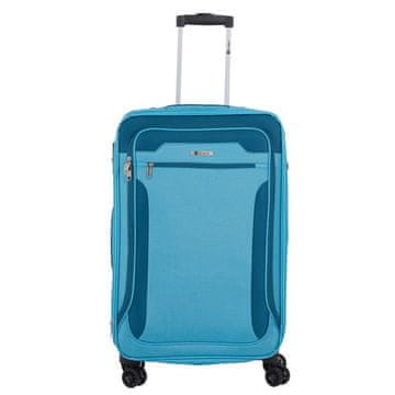 Plavi kofer od srednje mekane tkanine 70 cm s produžetkom