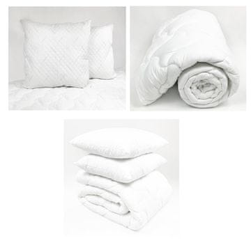 Jednostruki poplun Easy Sleep za cijelu godinu 220x240 cm + 2 jastuka 50x60 cm.