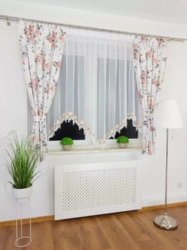 Set sa zavjesama ukrašenim gipur čipkom 300x160