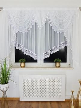Elegantna gotova zavjesa s ukrasnim lambrequinom 200x150 cm
