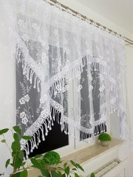 Dvostruka zavjesa markizeta od gipurice, 300x160 cm