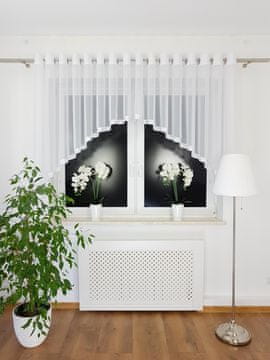 Kratka voile zavjesa s rupicama 600x135 cm