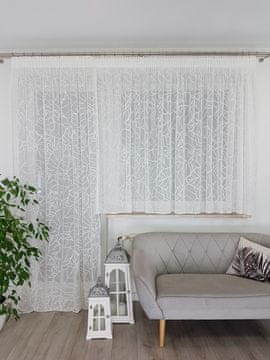 Komplet balkonskih gotovih zavjesa 300x145 cm + 140x250 cm s reljefnim 3D uzorkom