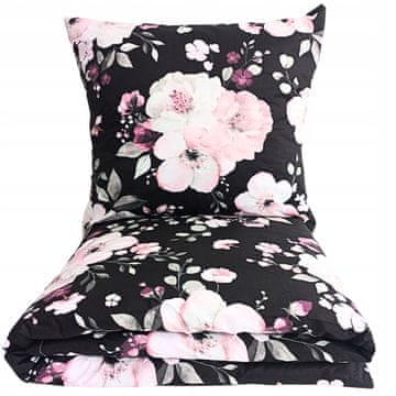 SET POSTELJINE OD PAMUKA 160x200 POLJSKI PROIZVOĐAČ 100% PAMUK CVIJEĆE
