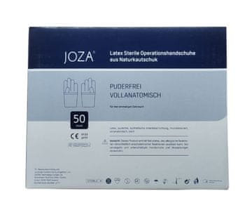 Veliko pakiranje - Rukavice od lateksa bez pudera Sterilne kirurške rukavice JOZA Veličina 7.0 (M) - 50 pari - Veliko pakiranje