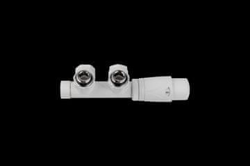 DUO univerzalni bijeli kombinirani ventil s PEX konektorima 3/4”x16 mm