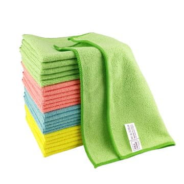 IDEA HOME IH RAKUN MIKROFIBER KRPE 30x30cm 24 kom MIJEŠANE BOJE KUTIJE ZA PIZZU SVE