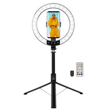 LogiLink LED prstenasto svjetlo sa stativom za selfie štap i Bluetooth daljinskim upravljačem