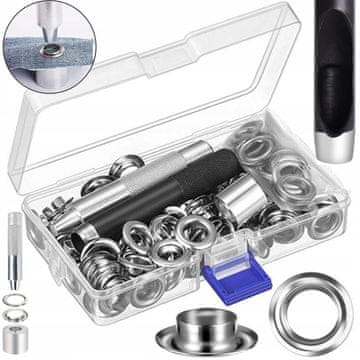 Set rupica za cerade s bušilicom za rupice 10MM kopčama 100 kom.