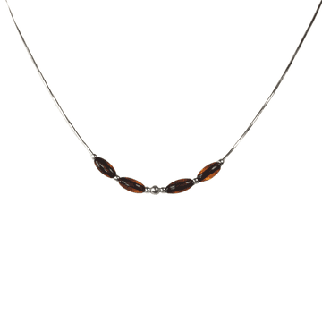 Ogrlica od konjaka i jantara - Baltic Amber Collier