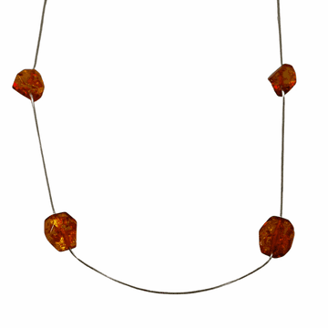 Ogrlica s konjakovim jantarom - Baltic Amber Collier