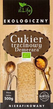 BIO Organski Demerara šećer od trske 500 g KARTON