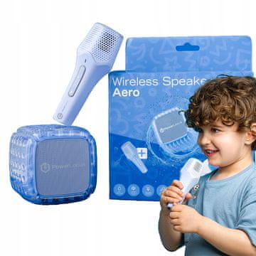 KARAOKE PowerLocus Aero Bluetooth zvučnik s bežičnim mikrofonom za djecu