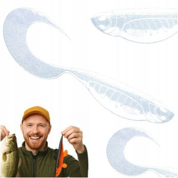 Libra Lures Embryo Twist Tail 6.5cm 2.5g 003 PLAVI BISER 10 kom