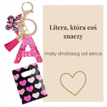 Privjesak za ključeve sa slovom A, leptir s resicama, vrećica za kartice, suvenir poklon