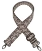 REMEN za torbu 40mm CRNI ROMB podesivi kopča CRNA MAT