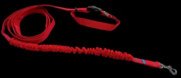 Povodac za pse s amortizerom 480 cm CRVENI podesivi handsfree proizvedeno u Poljskoj