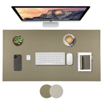 Smart PAMETNA KOŽNA PROSTIRKA 800x400mm DVOSTRANA BEŽ|MASLINOVATA