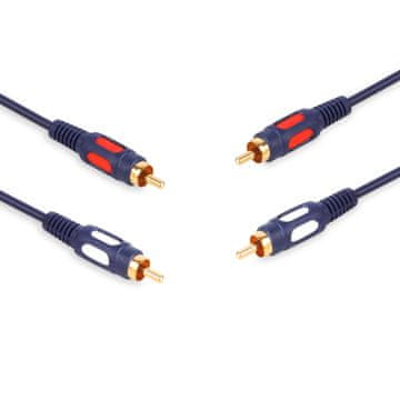 KABEL 2x RCA (CINCH) UTIKAČ - 2x RCA UTIKAČ (CINCH) 1,5 m