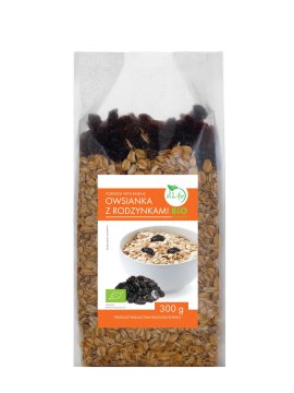 BIO Zobena kaša s grožđicama ORGANSKA 300g