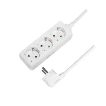 Logilink produžni kabel s 3 utičnice s uzemljenjem 1,5 m 16A 3500W bijeli