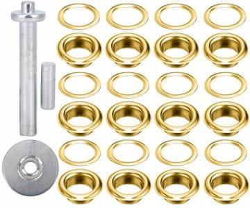 Set rupica za cerade S PRSTENOM, rupice za banere 14MM, drukeri, 33 KOM.