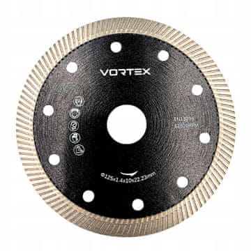 TURBO DIJAMANTNA PLOČA ZA REZANJE GRANITA I KAMENA 125 MM VORTEX