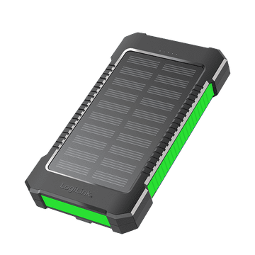 LogiLink 8000mAh solarna baterijska baterija, svjetiljka, 2xUSB-A, za vanjsku upotrebu, kampiranje