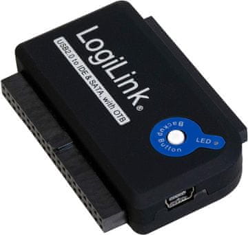 SATA USB 2.0 adapter za IDE SATA 2.5/3.5 HDD diskove LogiLink OTB napajanje