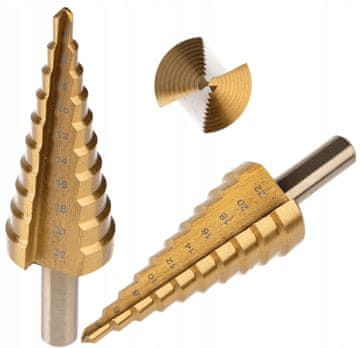 Stupčasto konusno svrdlo 4-22 MM HSS Titan ZA Metal Drvo Plastiku