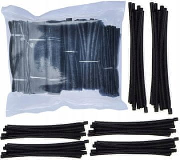 Set termoskupljajućih cijevi 196 komada crne boje