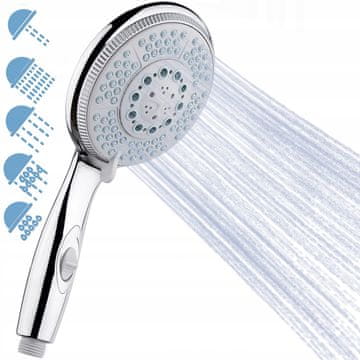 Velika tuš glava s 5 funkcija start-stop