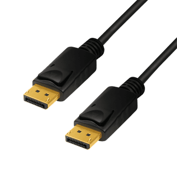 DisplayPort 1.4 DP M/M kabel 8K 60Hz 4K 120Hz 3m LogiLink HDR HDCP lančani kabel zlatno-crni