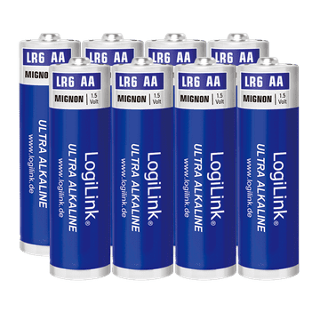 Logilink Ultra Power AA alkalna baterija, LR6, Mignon, 1,5 V, pakiranje od 8