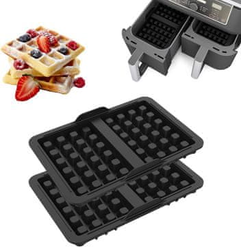 2x Silikonski kalup za vafle za fritezu na vrući zrak AIR FRYER NINJA