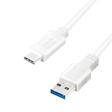 USB-C - USB-A 3.2 Gen1 LogiLink kabel 3 m bijeli, brzi, punjenje, 5 Gb/s