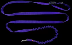 Povodac za pse s amortizerom 480 cm LJUBIČASTO Podesivi HandsFree Proizvedeno u Poljskoj