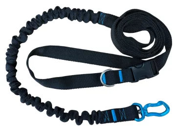 Uzica s amortizerom 380 cm CRNA Podesiva sportska 400 kg HandsFree