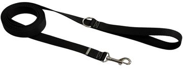 Tradicionalna uzica za pse 2,5 cm crna s kopčom Tradicionalna uzica za pse 2,5 cm crna s kopčom L - 2 m