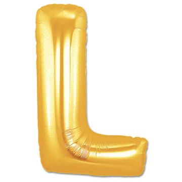 Import L folijski balon zlatno slovo L 40 cm dekoracija za rođendansku zabavu