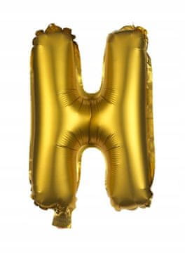 Import H folija balon zlatno slovo h 40 cm dekoracija za rođendansku zabavu