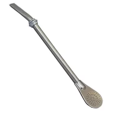 Bombilla Liza - INOX 19 cm s DEKORATIVNIM PRSTENOM