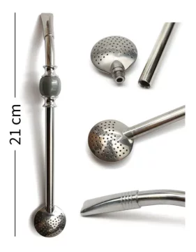 Bombilla Bomba - dužina 21 cm (siva)