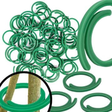 EE KOPČE ZA PRIČVRŠĆIVANJE BILJAKA SPIRALNE KOPČE ZELENE SPIRALE 50 KOMADA 30 mm