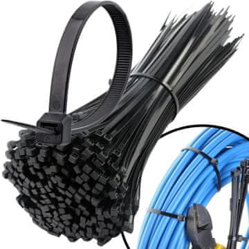 EE VEZICE ZA KABEL 2,5X200MM, 100 KOM. CRNE JAKE VEZICE ZA KABEL