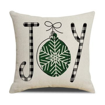 Import Božićna jastučnica 45x45cm Dekorativna Božićna (Joy Green)