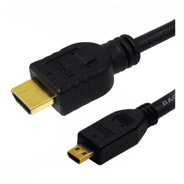 HDMI Micro-D na HDMI-A kabel LogiLink: 4K/30Hz, 1 m, visokokvalitetna slika i zvuk